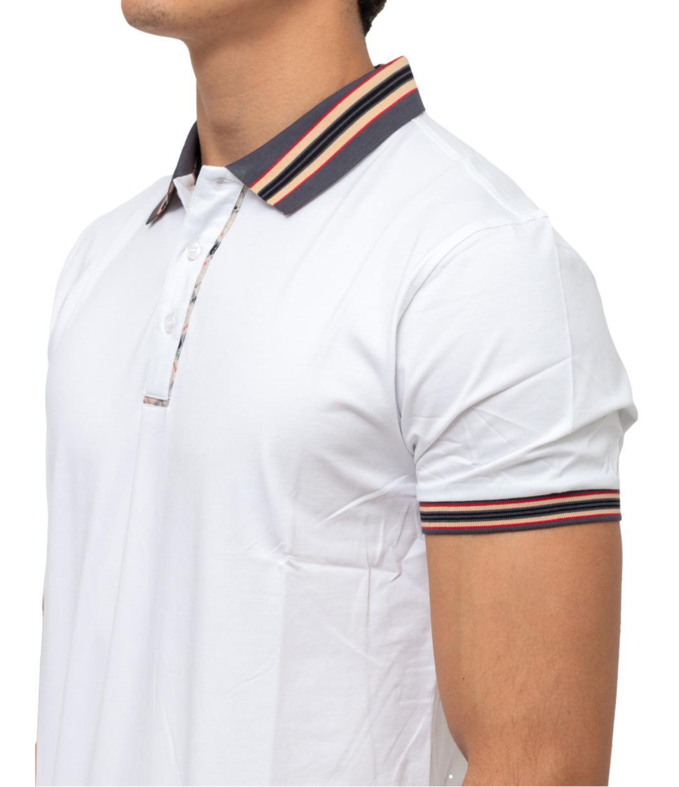 Foto 3 pulgar | Playera Polo Pavini PT-995-WHITE color Blanca para Hombre