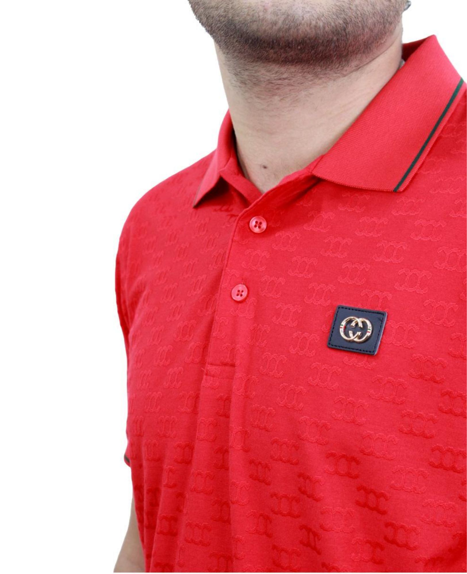 Foto 4 pulgar | Playera Polo Pavini P-2051-RED color Rojo para Hombre