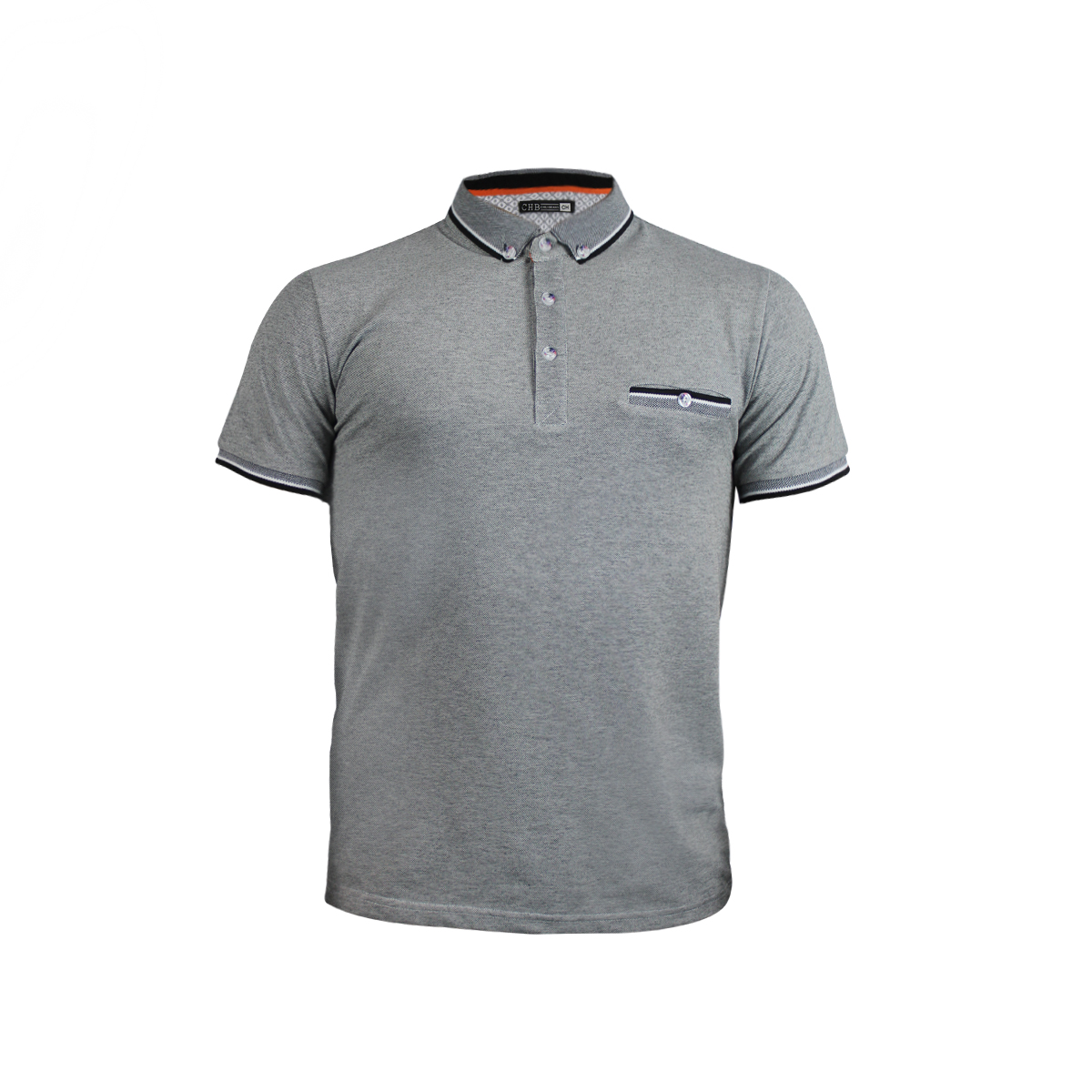 Foto 6 pulgar | Playera Tipo Polo Para Hombre Comoda Botones Moda Slim Fit Chb Chili Beans Color Gris