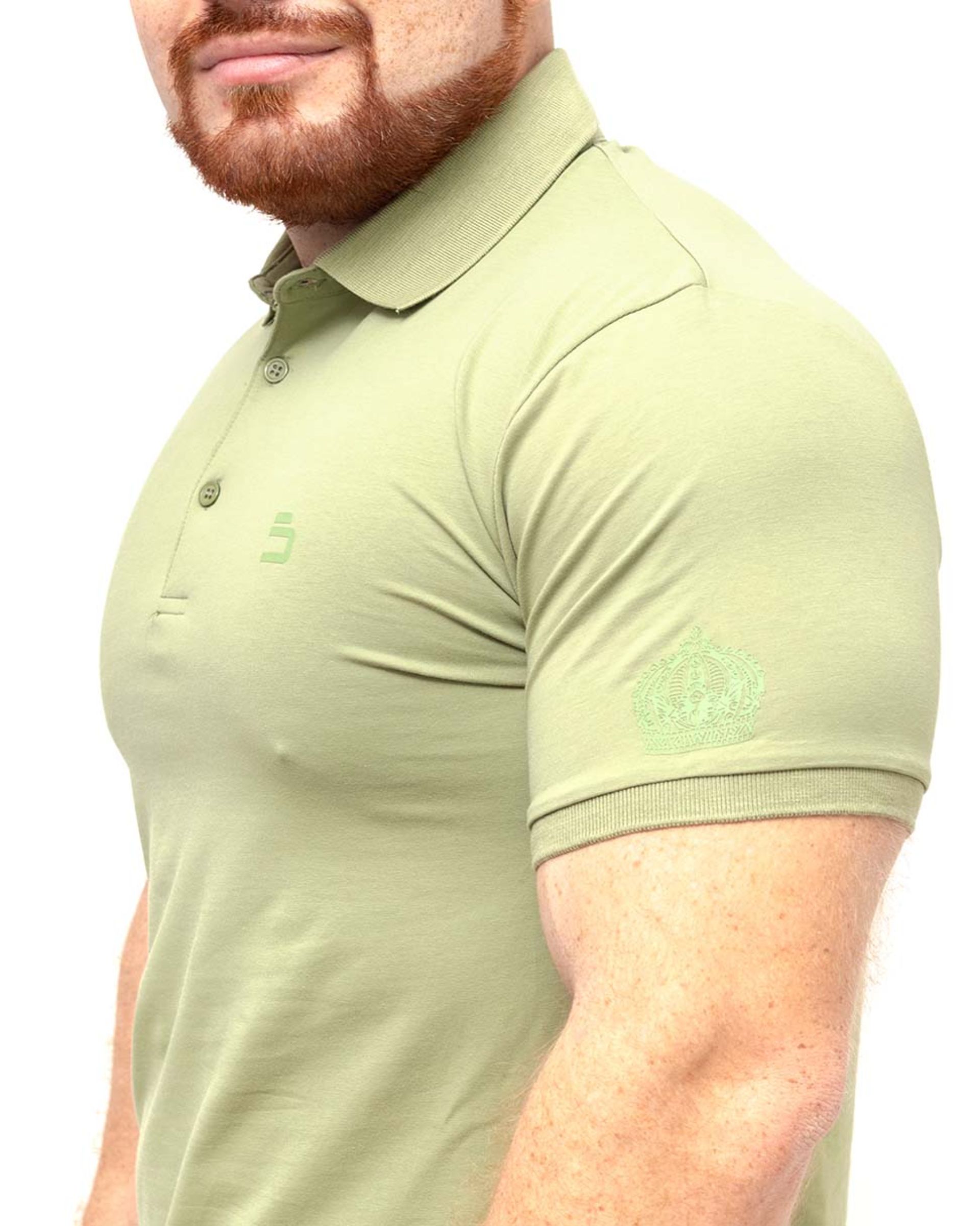 Foto 2 | Playera Tipo Polo Benziny PC8001 color Verde para Hombre