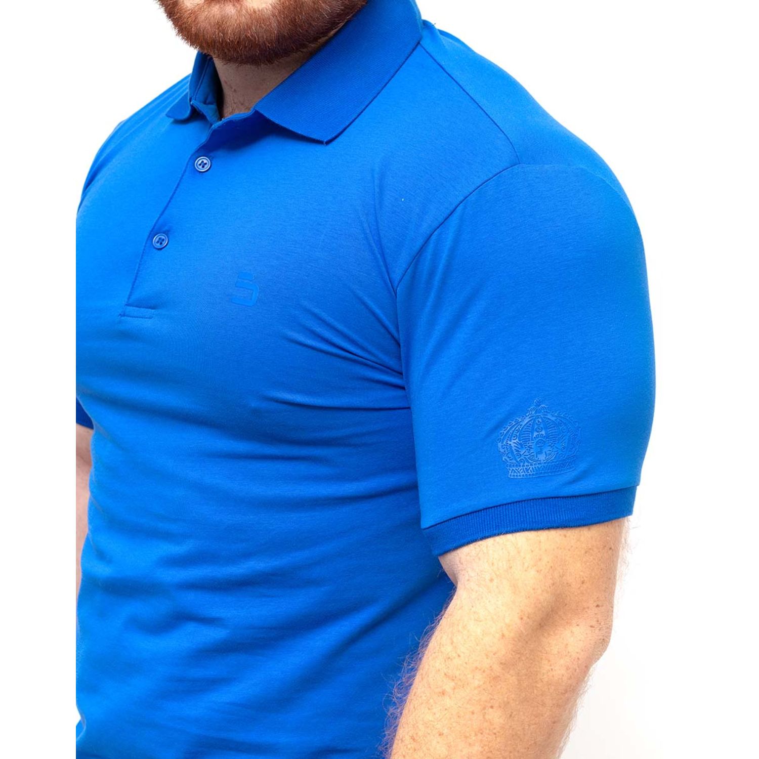 Foto 2 | Playera Tipo Polo Benziny PC8001 color Azul para Hombre