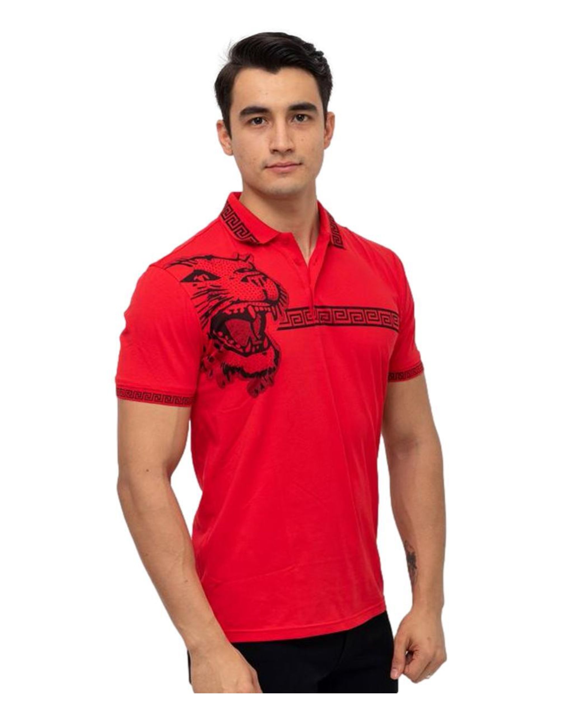 Foto 2 pulgar | Playera Tipo Polo Pavini color Rojo para Hombre