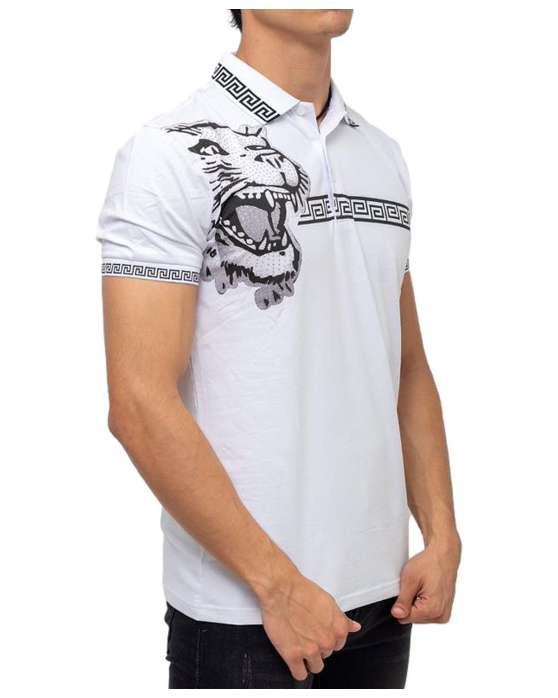 Foto 3 pulgar | Playera Tipo Polo Pavini P-2019 color Blanco para Hombre