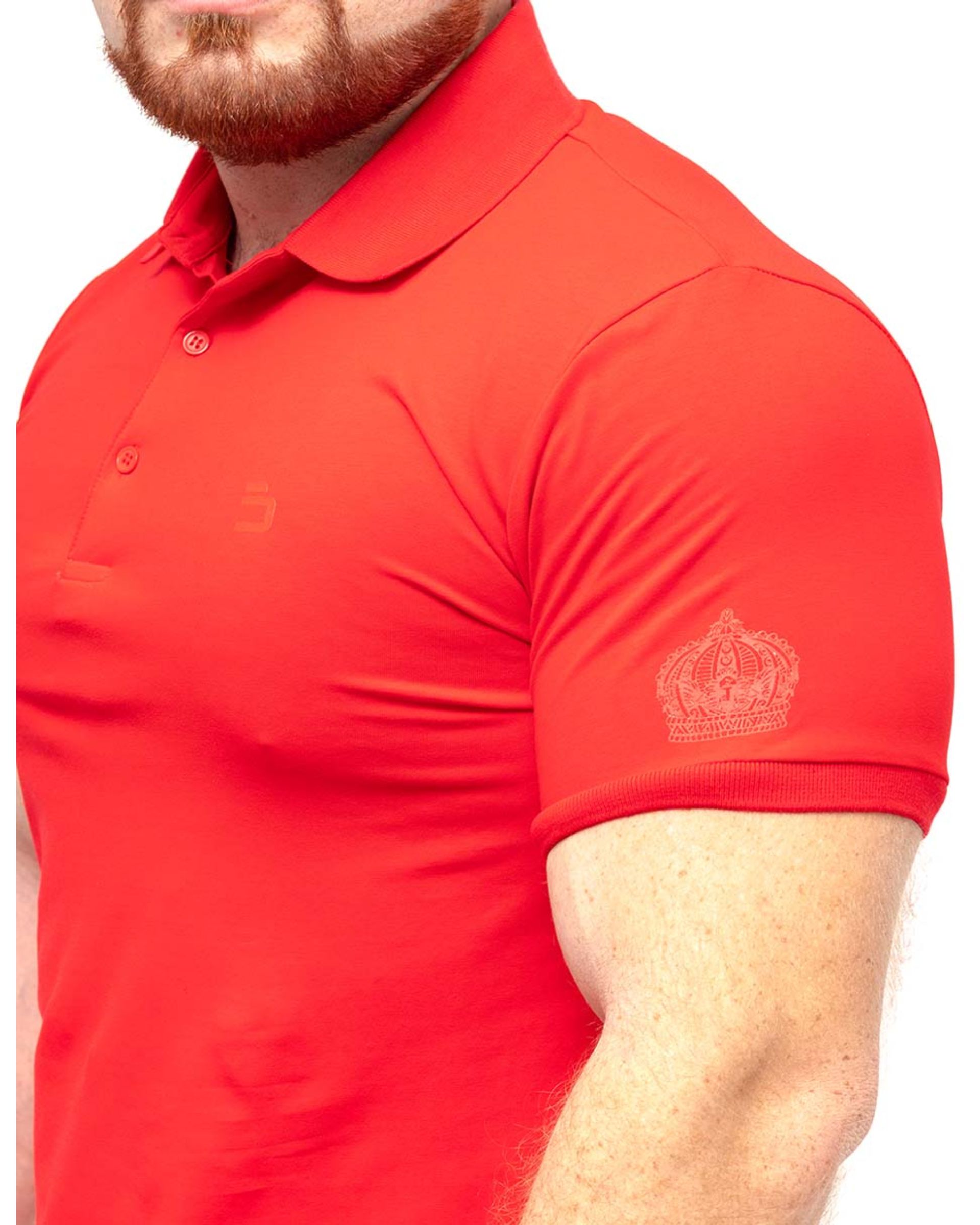 Foto 3 pulgar | Playera Polo Benziny PC8001 color Rojo para Hombre