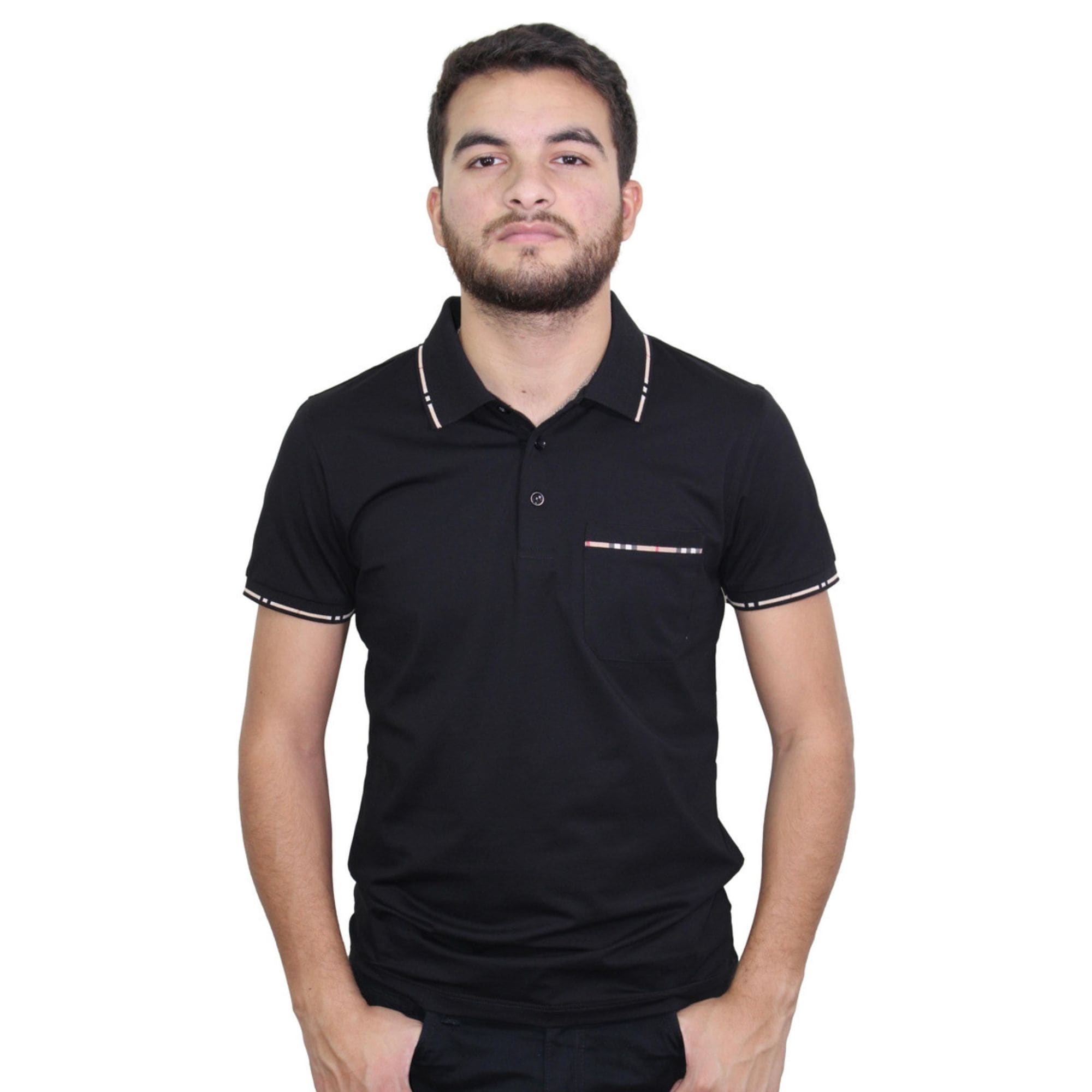 Polo Pavini Pt1007 color Negro para Hombre $749