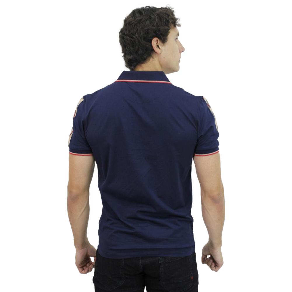 Foto 4 pulgar | Playera Polo Pavini P-2190 color Azul para Hombre