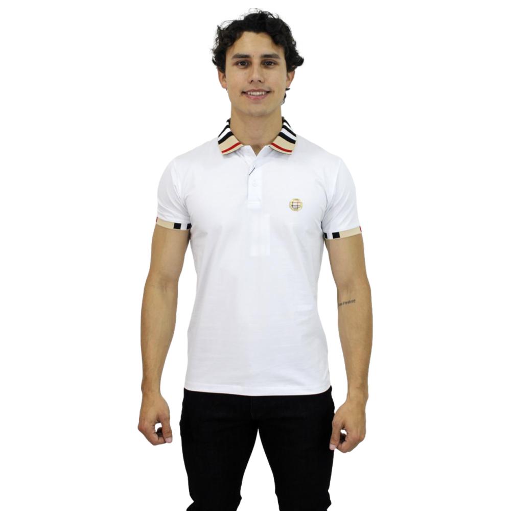 Foto 2 pulgar | Playera Polo Pavini Pt-1022 color Blanco para Hombre