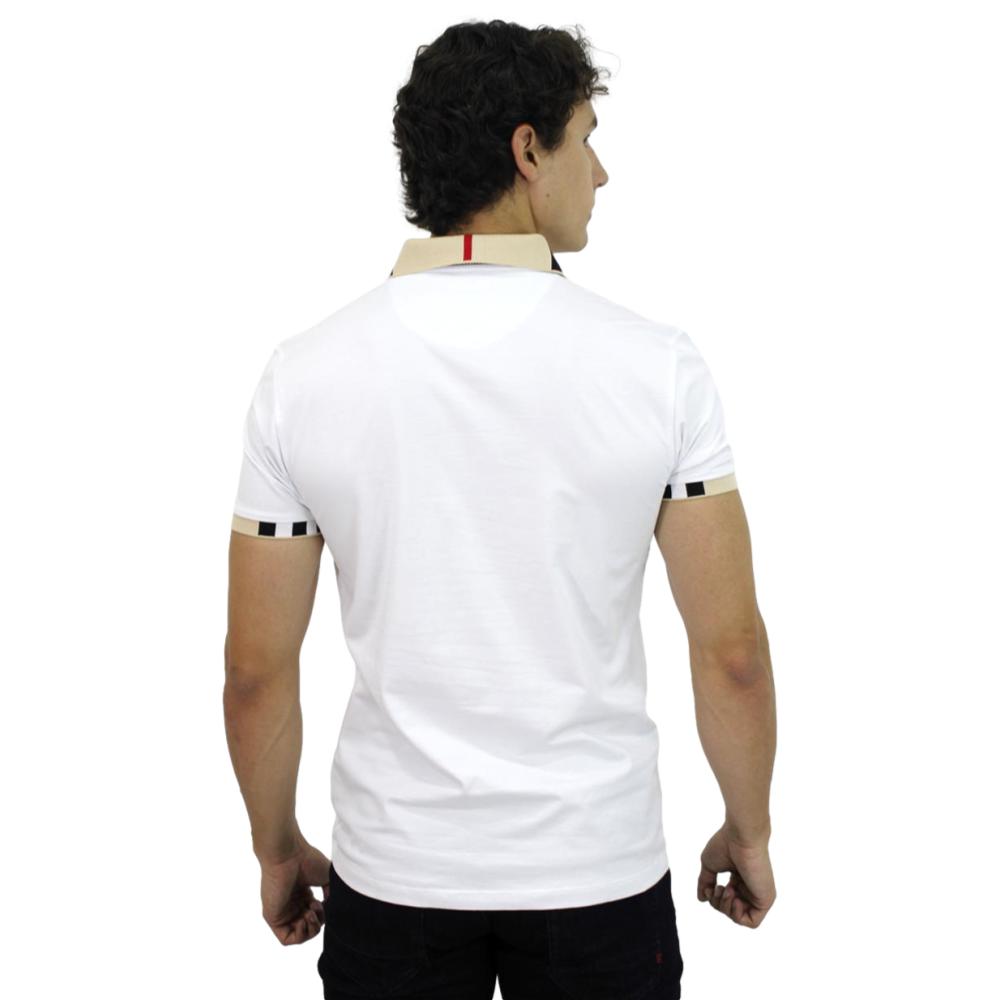 Foto 4 pulgar | Playera Polo Pavini Pt-1022 color Blanco para Hombre