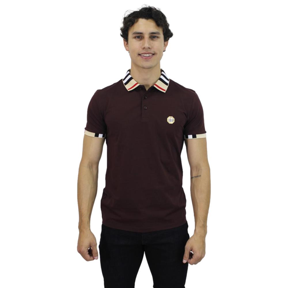 Foto 2 pulgar | Playera Polo Pavini  Pt-1022 color Vino para Hombre