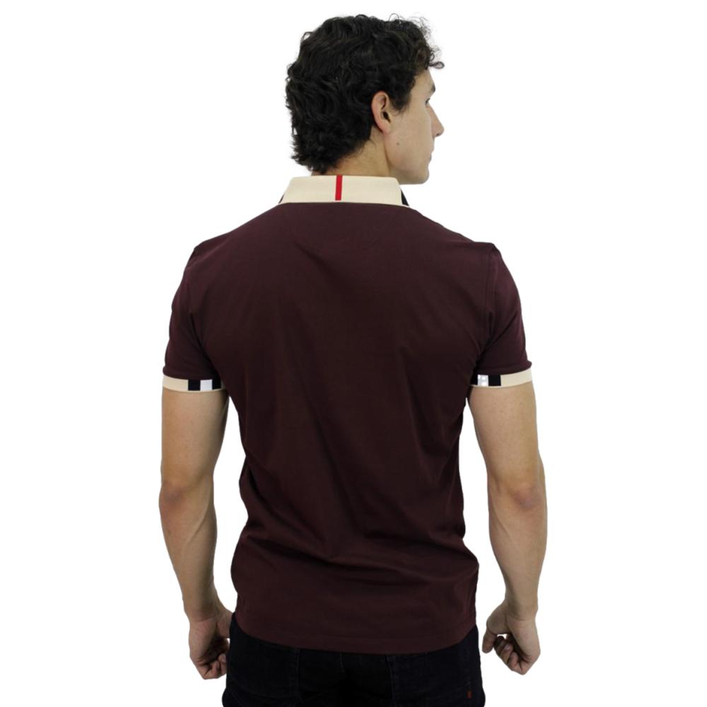 Foto 4 pulgar | Playera Polo Pavini  Pt-1022 color Vino para Hombre