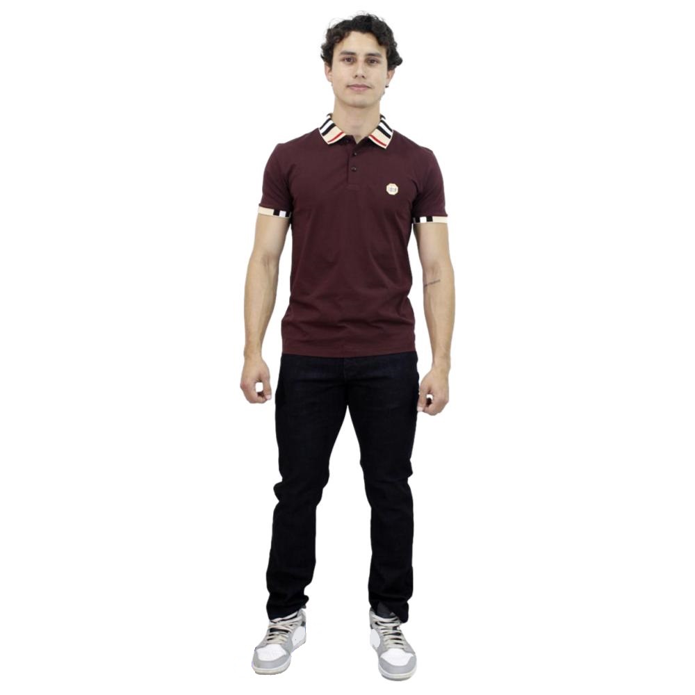 Foto 5 pulgar | Playera Polo Pavini  Pt-1022 color Vino para Hombre