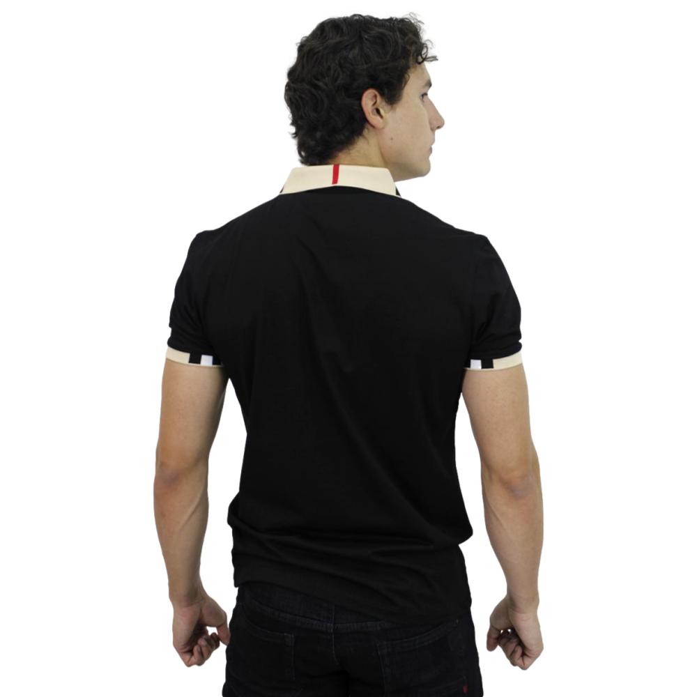 Foto 2 | Playera Polo Pavini  Pt-1022 color Negro para Hombre