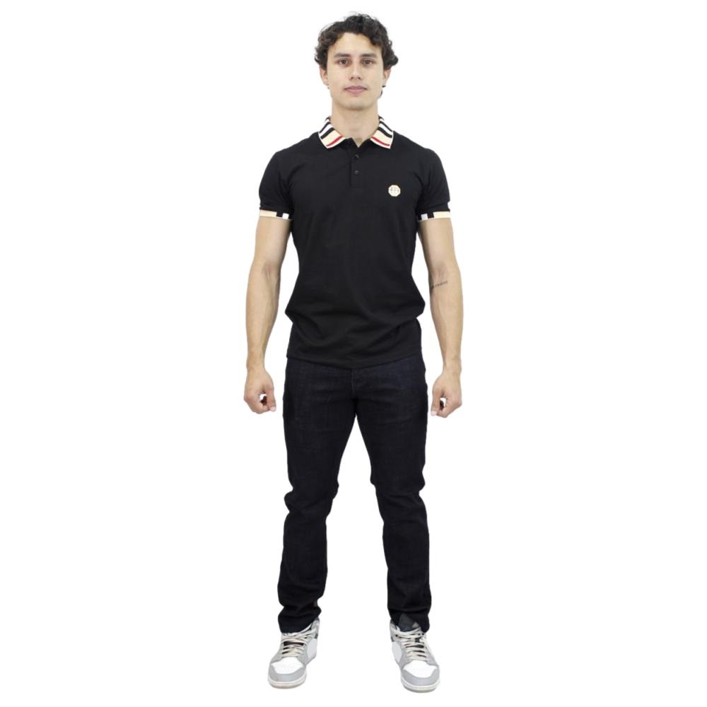 Foto 4 pulgar | Playera Polo Pavini  Pt-1022 color Negro para Hombre