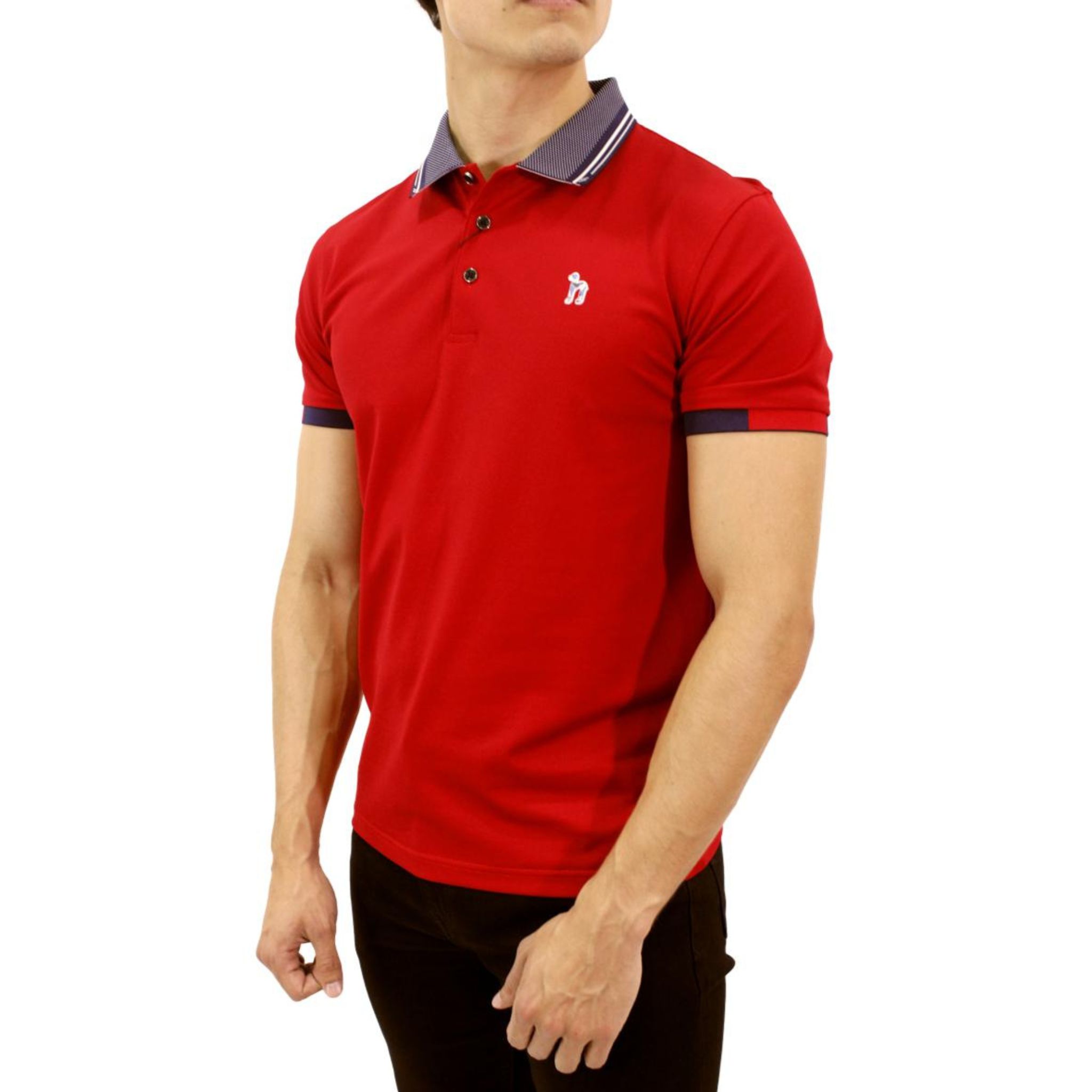 Foto 2 | Playera Pavini Tipo Polo De Caballero Lisa Red P-3020