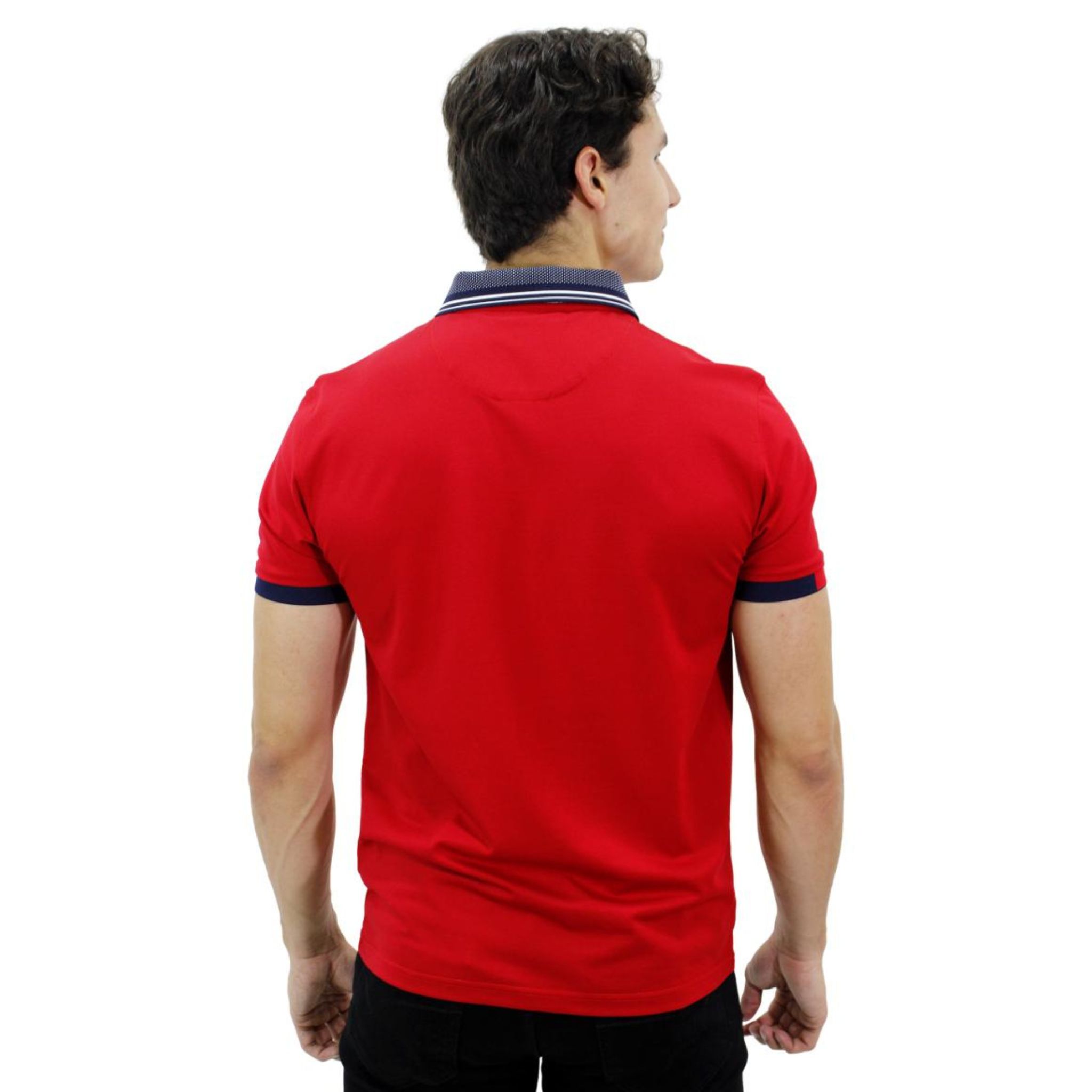 Foto 4 pulgar | Playera Pavini Tipo Polo De Caballero Lisa Red P-3020