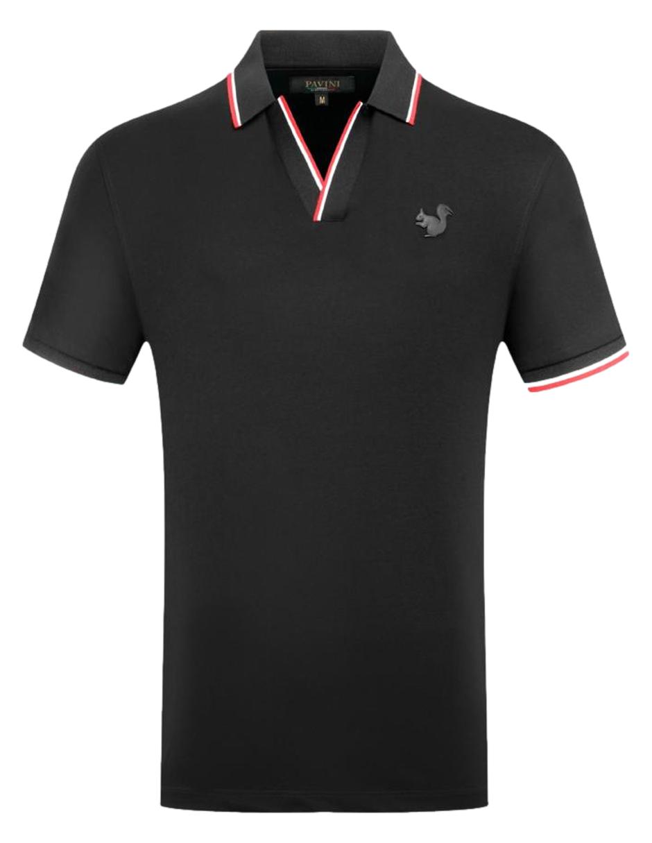 Playera Polo Pavini P-2197-Black color Negro para Caballero