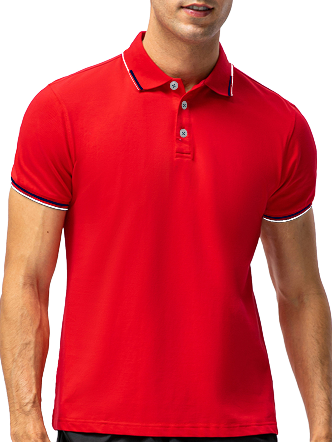 Foto 7 pulgar | Playera Polo Shendy Vendy 255 color Rojo para Hombre