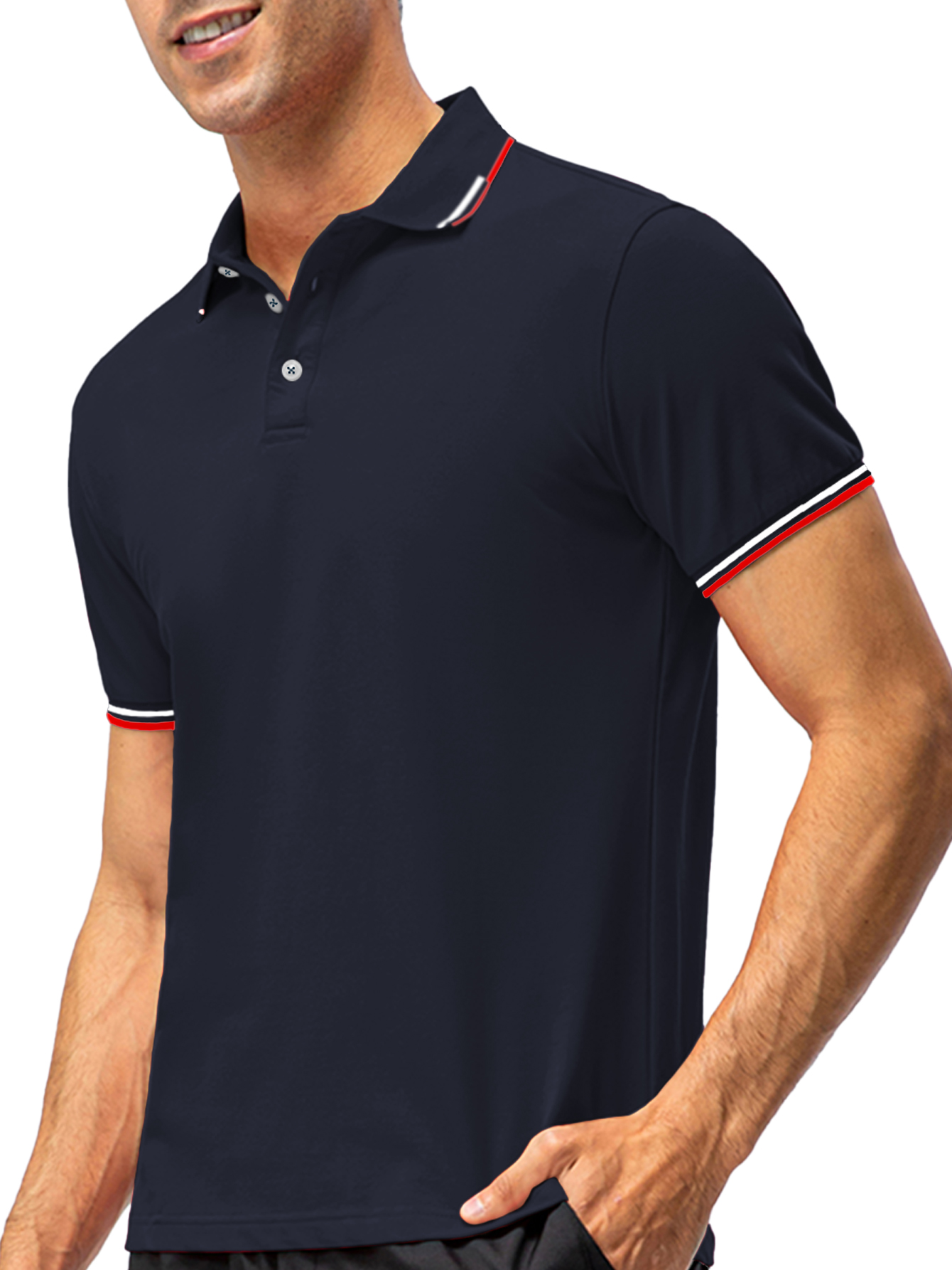 Foto 6 pulgar | Playera Polo Shendy Vendy 255 color Azul para Hombre