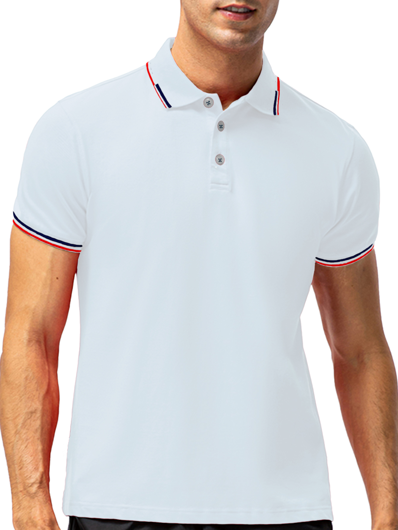 Polo Shendy Vendy Manga Corta color Blanco para Hombre