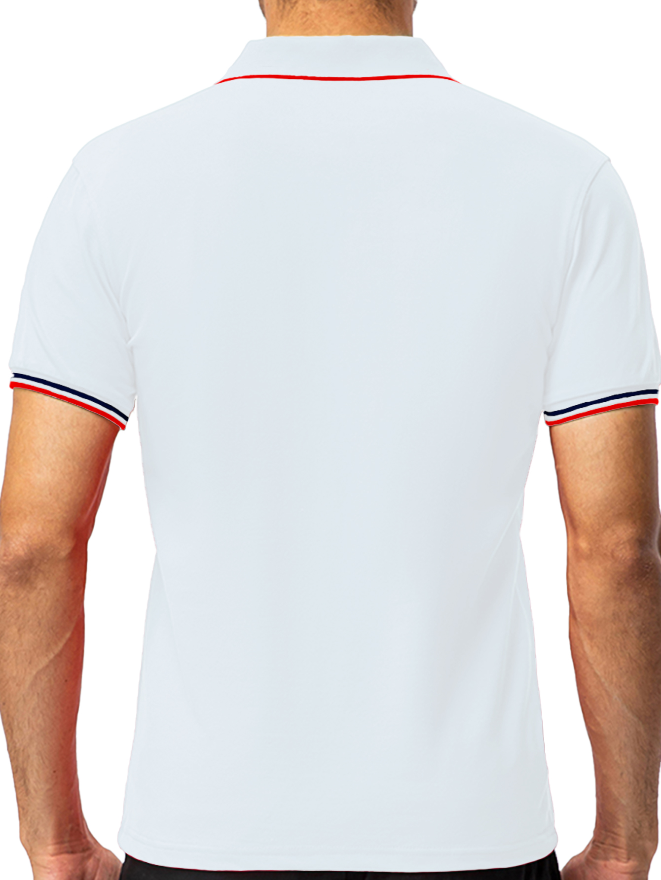 Foto 4 | Polo Shendy Vendy Manga Corta color Blanco para Hombre