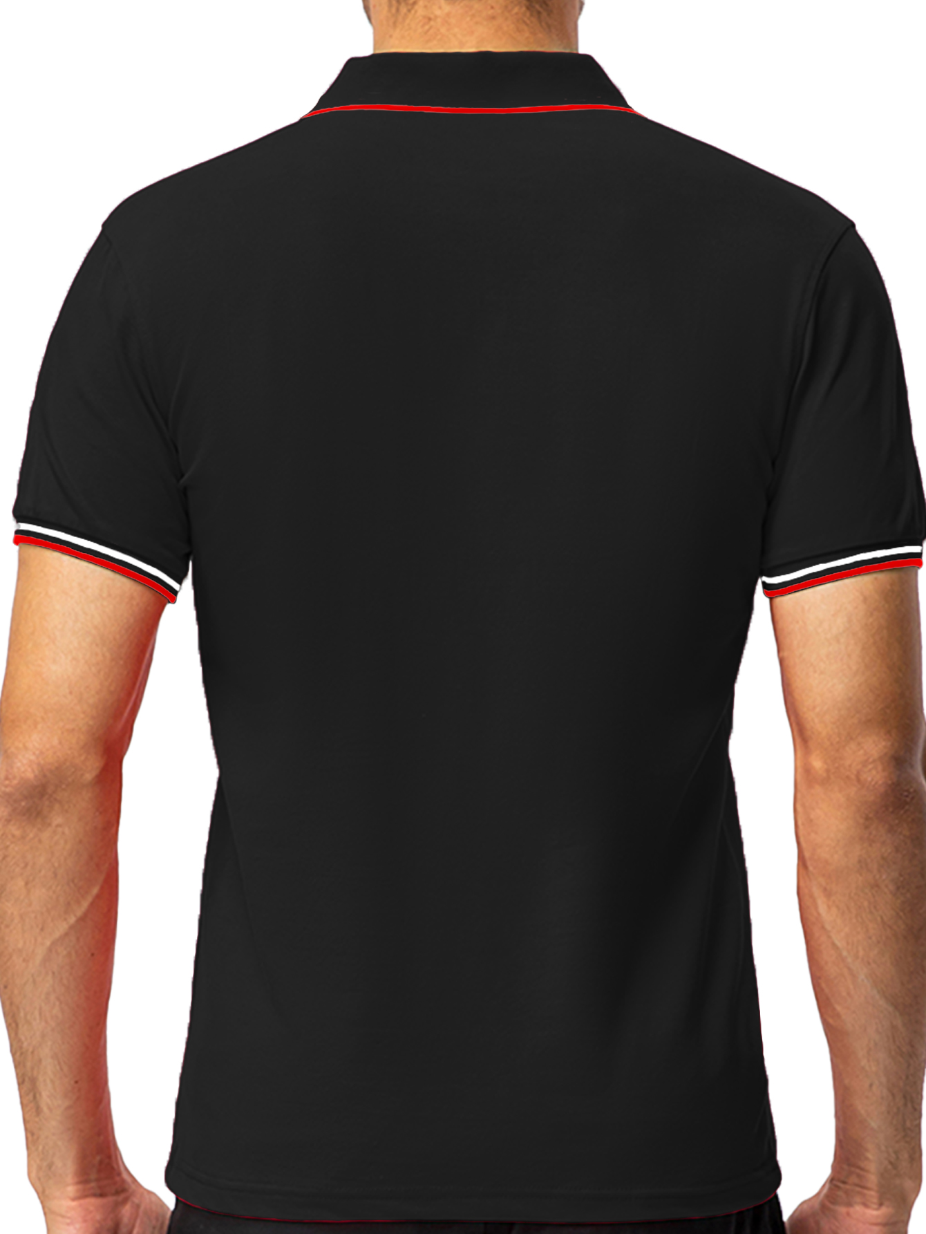 Foto 5 pulgar | Playera Polo Shendy Vendy 255 color Negro Manga Corta Casual para Hombre