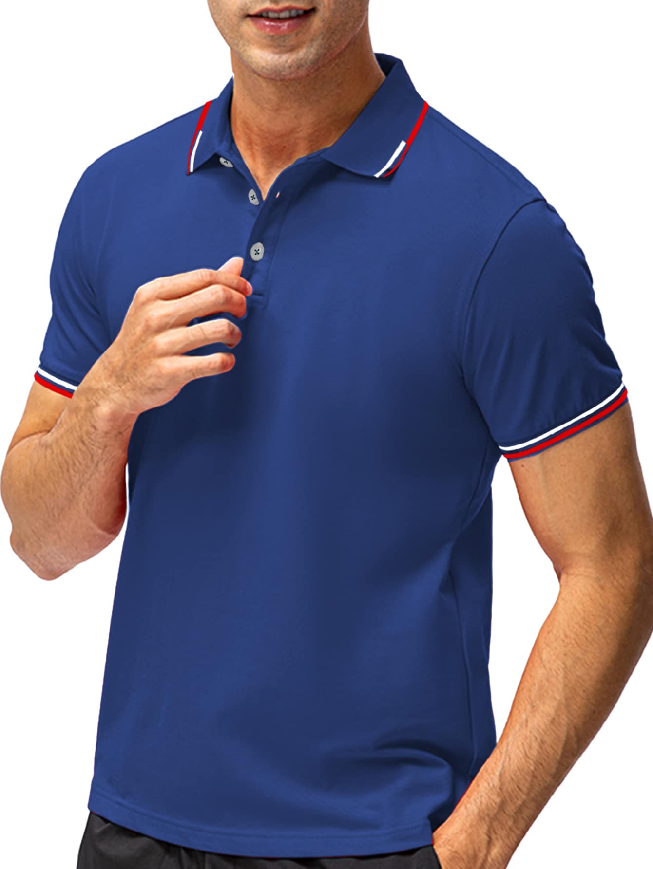 Playera azul rey online hombre