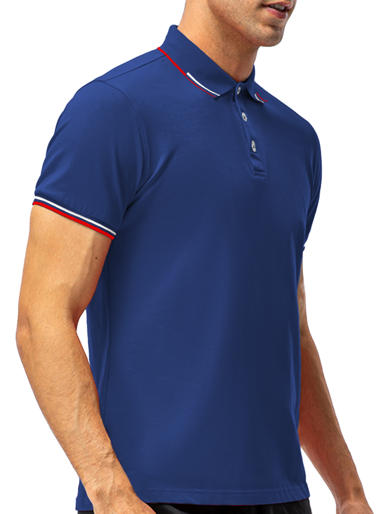 Foto 4 pulgar | Playera Polo Shendy Vendy 255 color Azul Rey Manga Corta Casual para Hombre