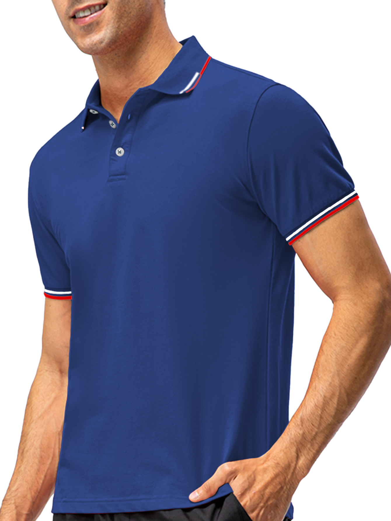 Foto 6 pulgar | Playera Polo Shendy Vendy 255 color Azul Rey Manga Corta Casual para Hombre