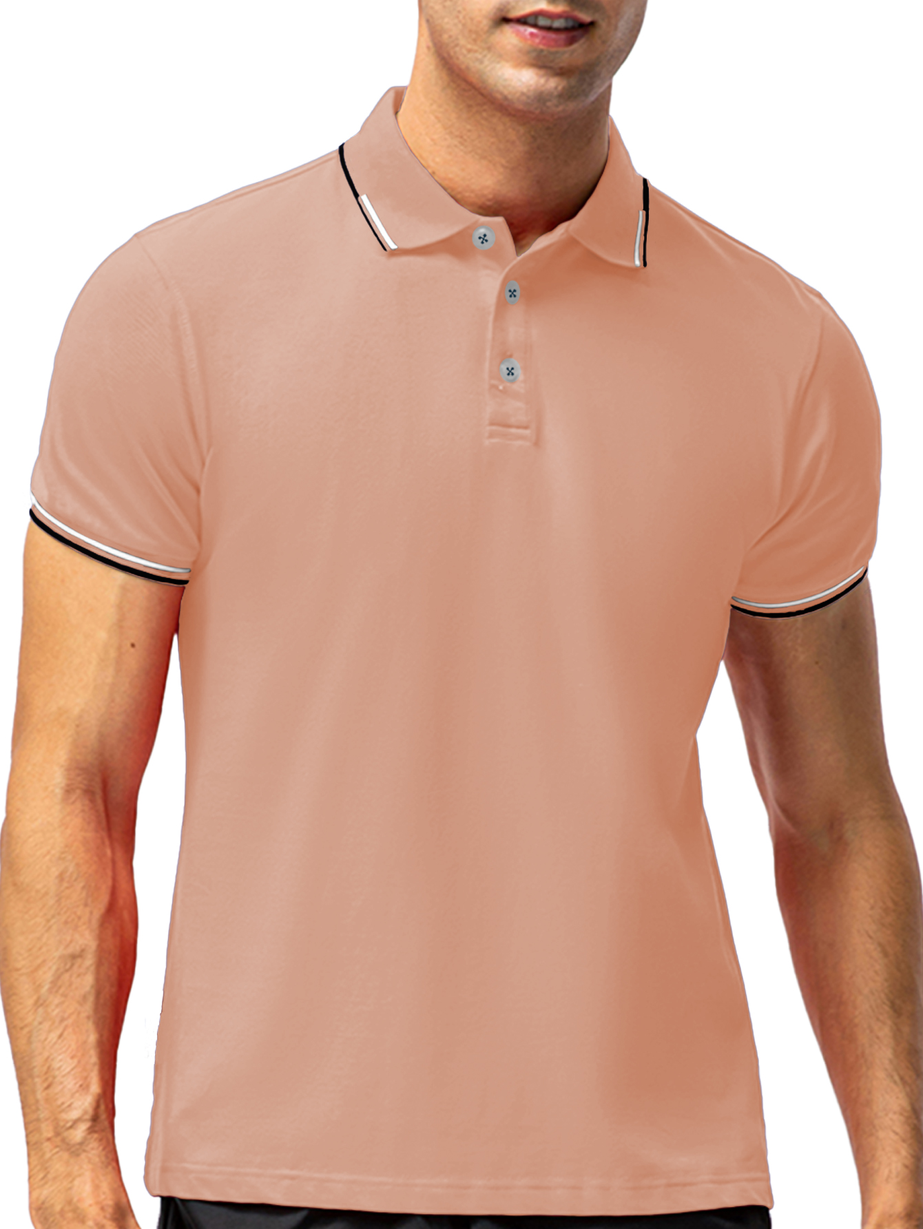 Foto 1 | Polo Shendy Vendy Manga Corta color Rosa para Hombre