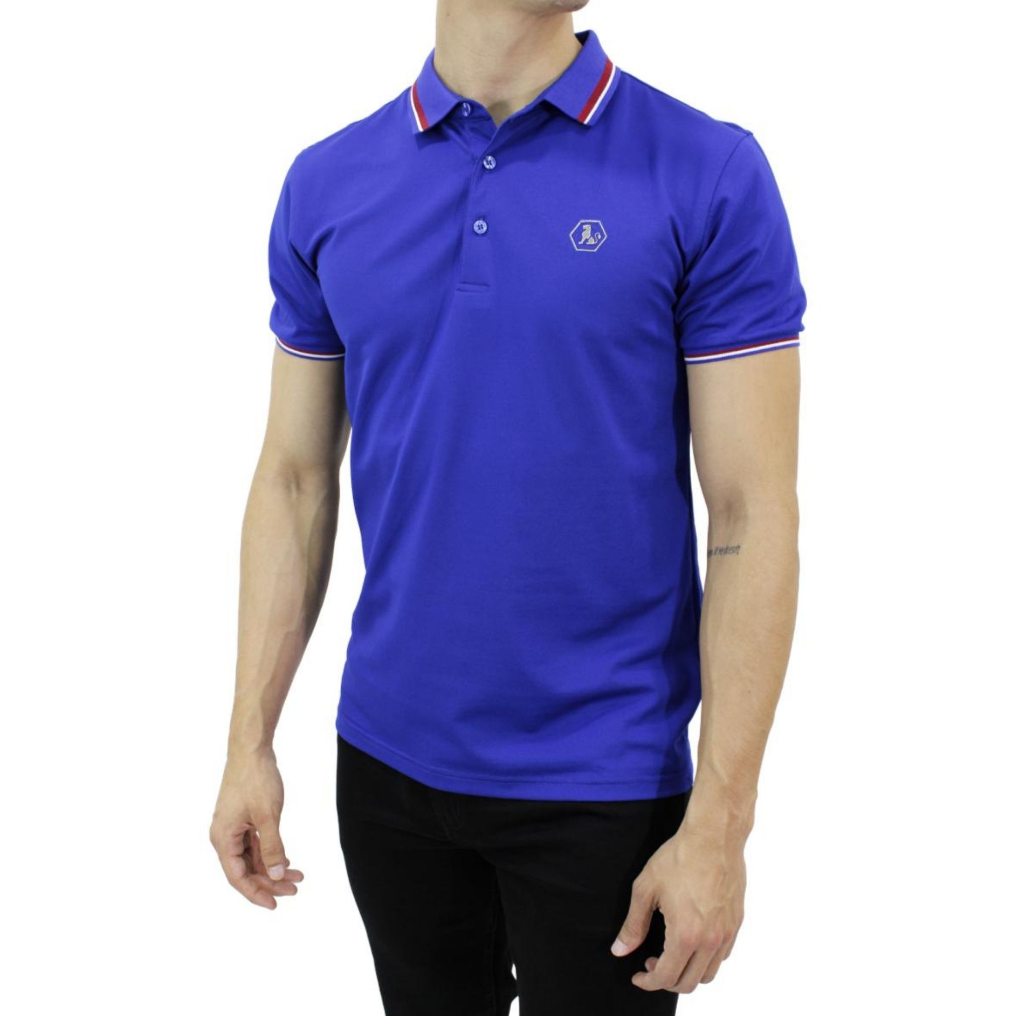 Foto 3 pulgar | Playera Polo Pavini Hv-45-royal color Azul para Hombre