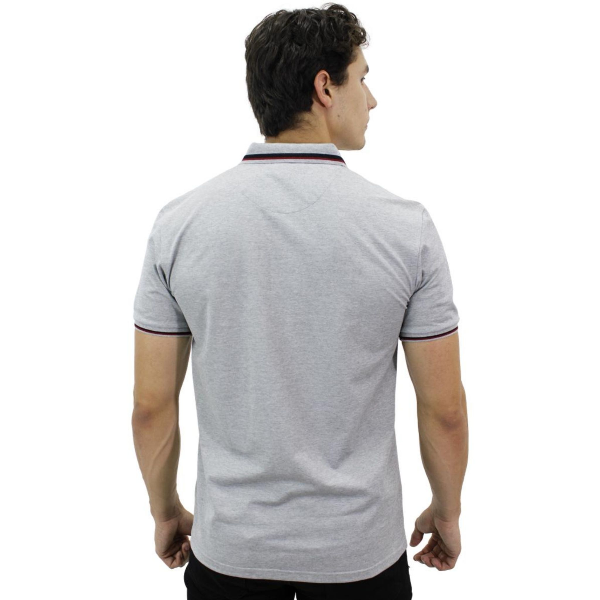 Foto 4 pulgar | Playera Polo Pavini Hv-45-grey color Gris para Caballero