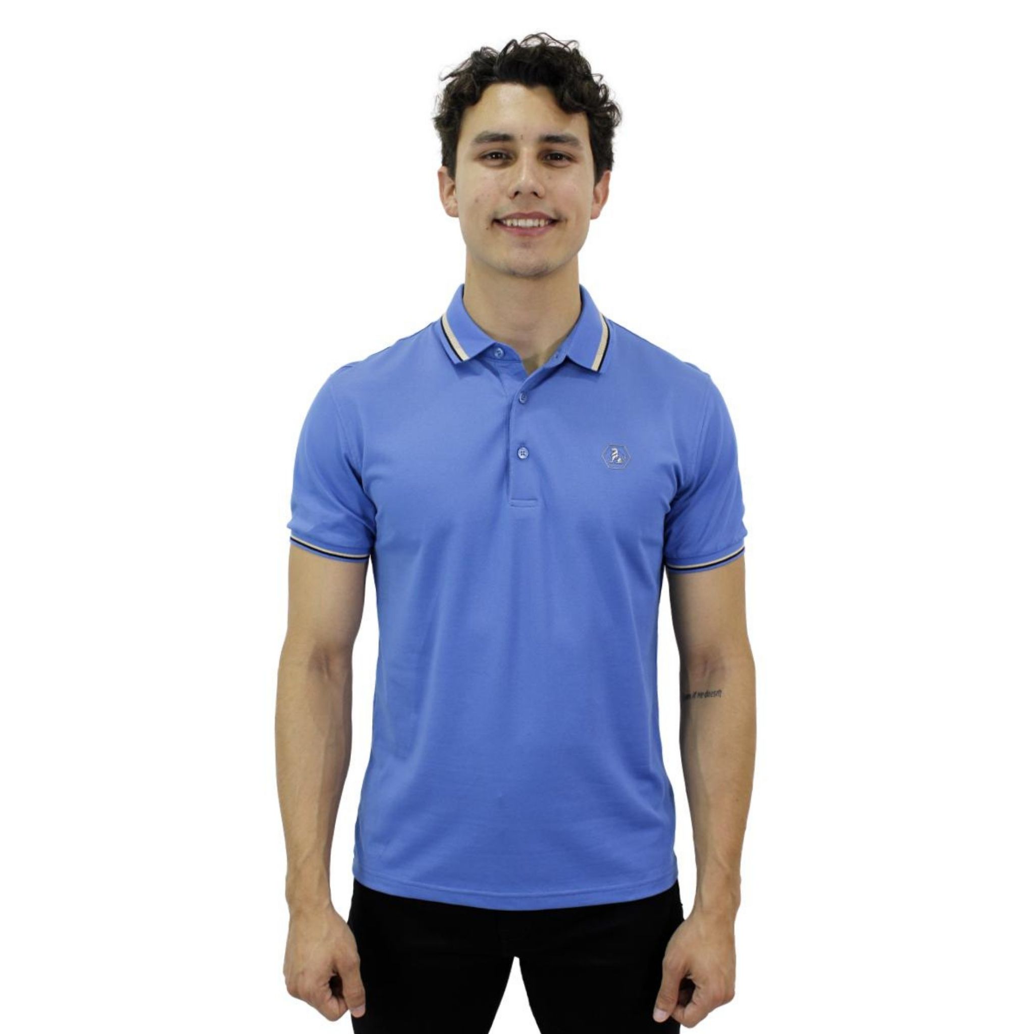 Playera Polo Pavini Hv-45-blue color Azul para Caballero