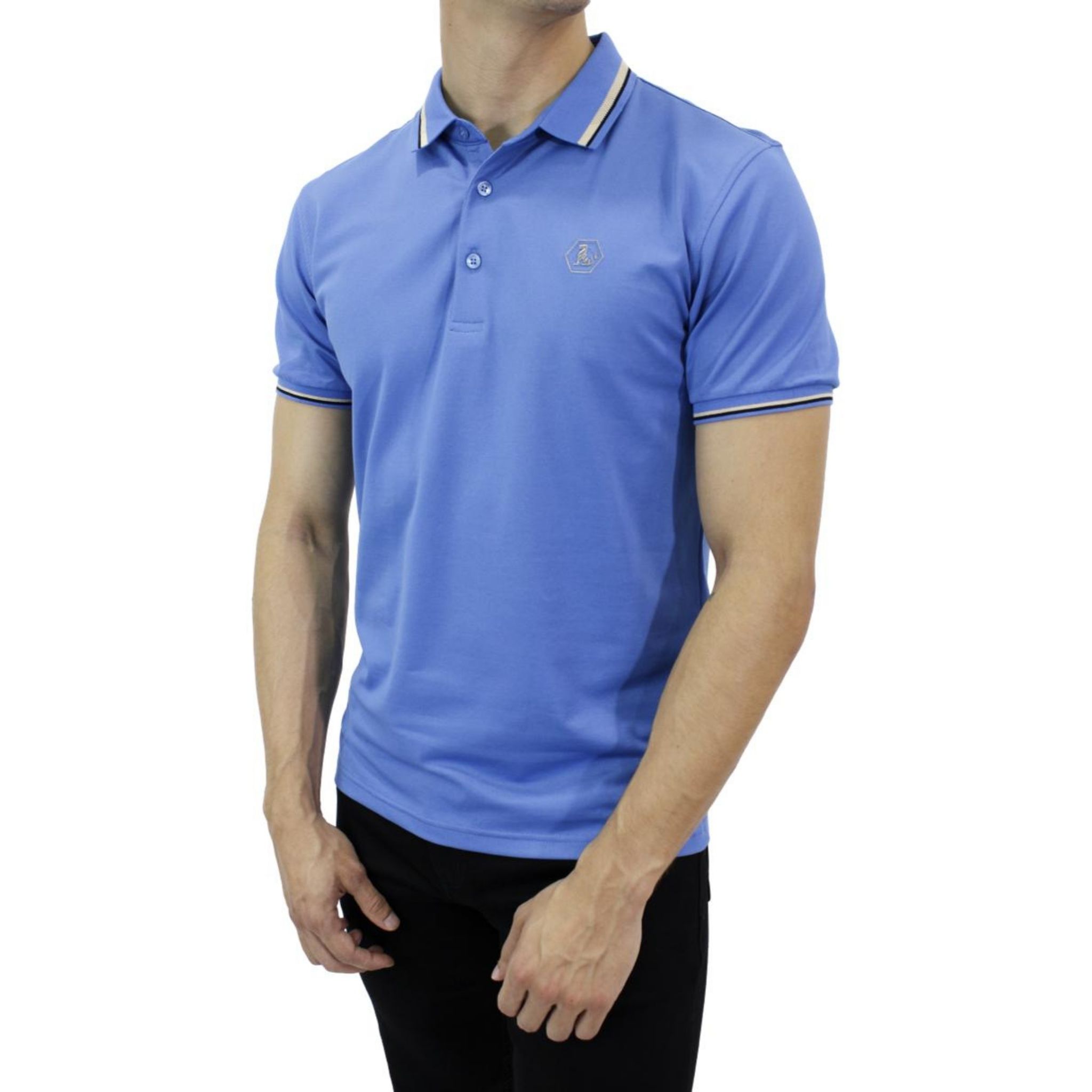 Foto 2 | Playera Polo Pavini Hv-45-blue color Azul para Caballero