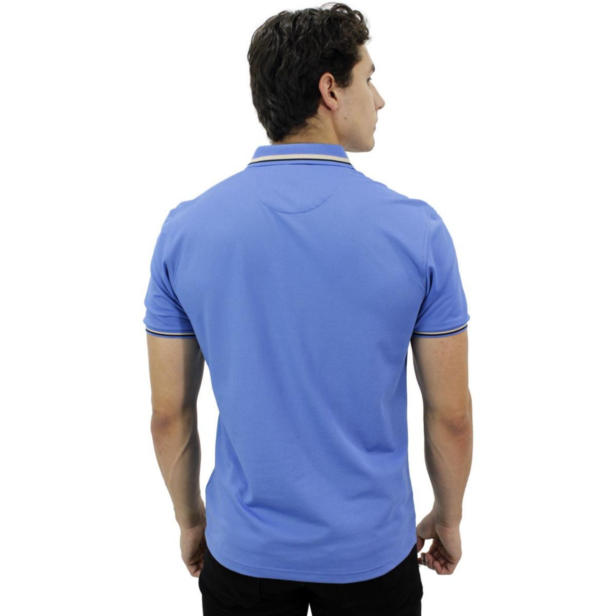 Foto 4 pulgar | Playera Polo Pavini Hv-45-blue color Azul para Caballero