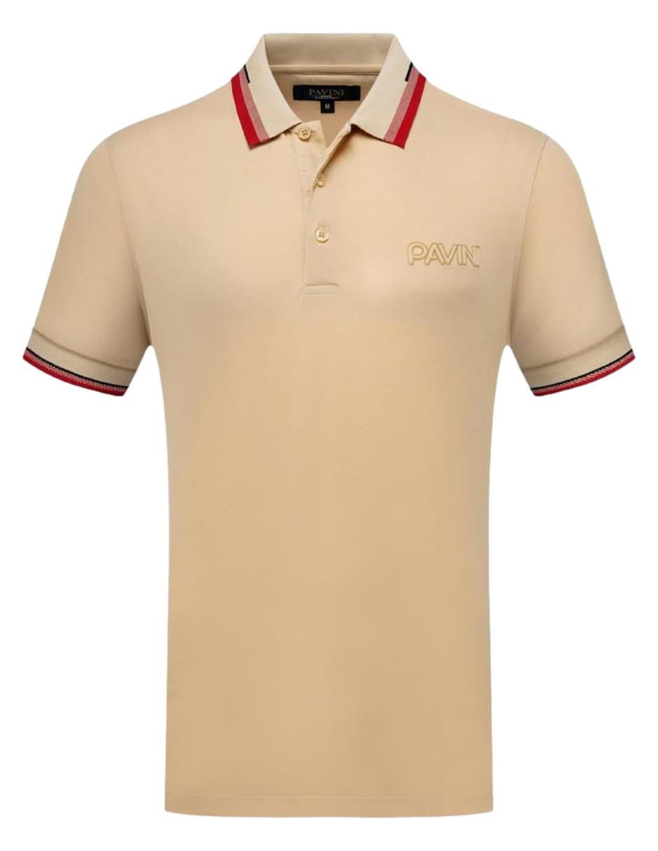 Foto 2 pulgar | Polo Pavini Pt1030 color Beige para Hombre