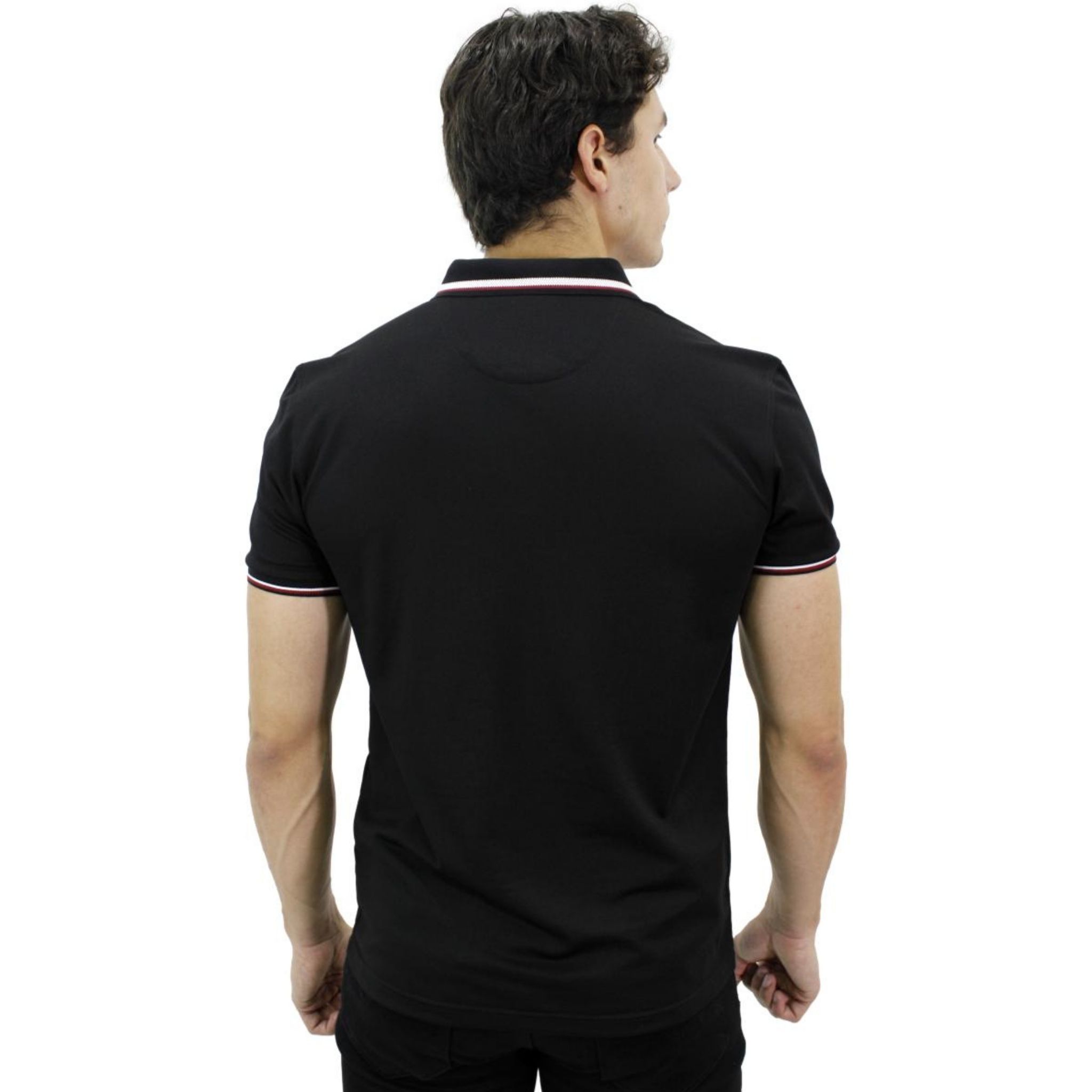 Foto 4 pulgar | Playera Polo Pavini Hv-45-black color Negro para Hombre