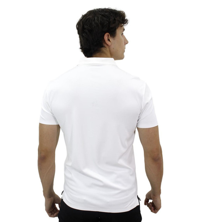 Foto 4 pulgar | Playera Polo Hugo Valentino color Blanco para Hombre