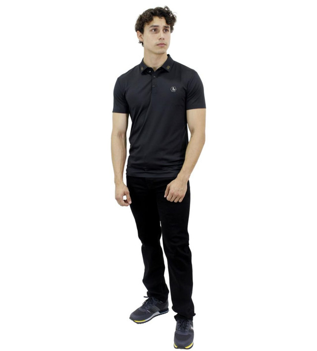 Foto 2 | Playera Polo  Hugo Valentino color Negro para Hombre