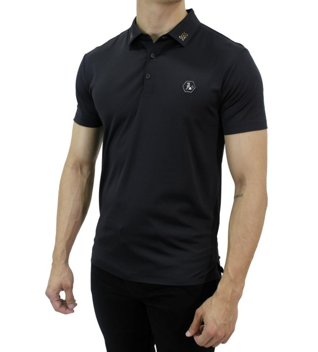 Foto 4 pulgar | Playera Polo  Hugo Valentino color Negro para Hombre