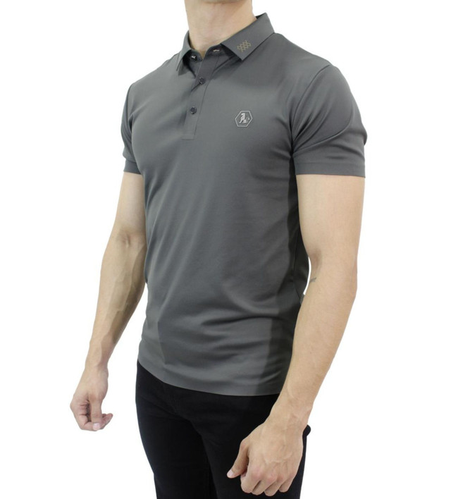 Foto 2 | Polo Hugo Valentino Hv49 color Gris para Hombre