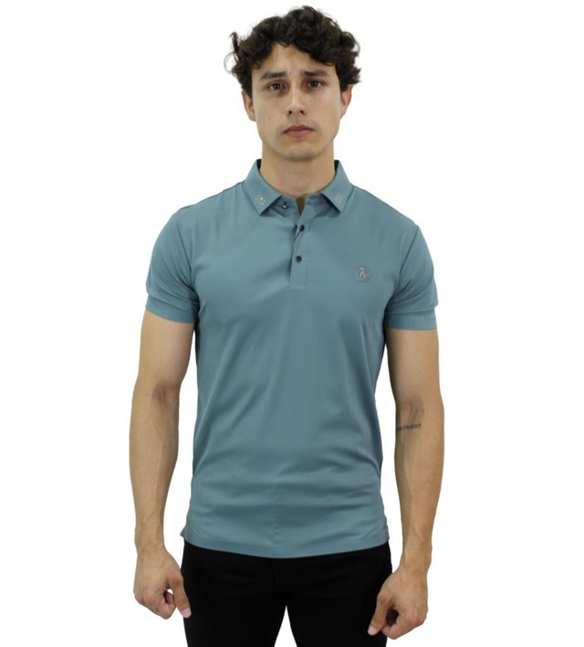 Playera Polo Hugo Valentino color Verde  para Hombre