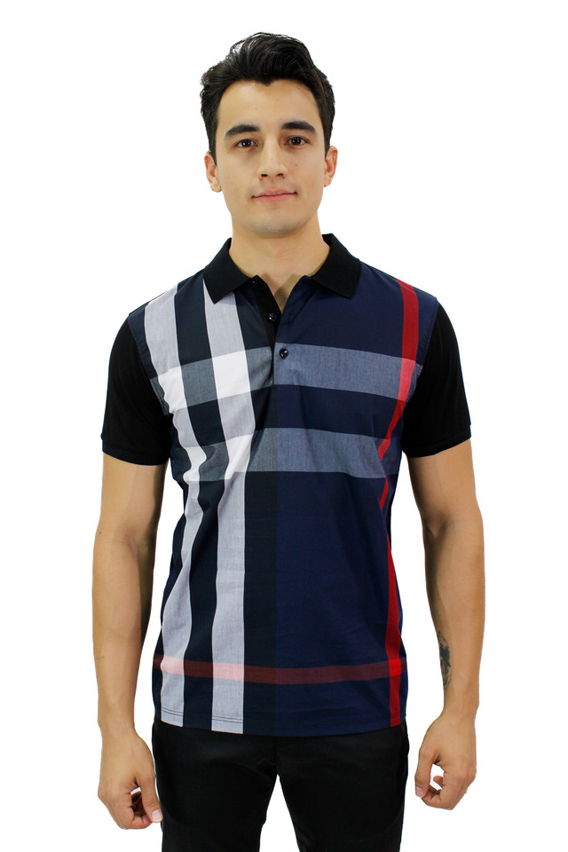 Playera Huggo Valentino color Negro para Hombre