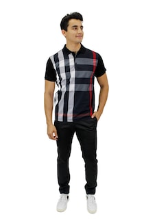 Foto 2 | Playera Huggo Valentino color Negro para Hombre