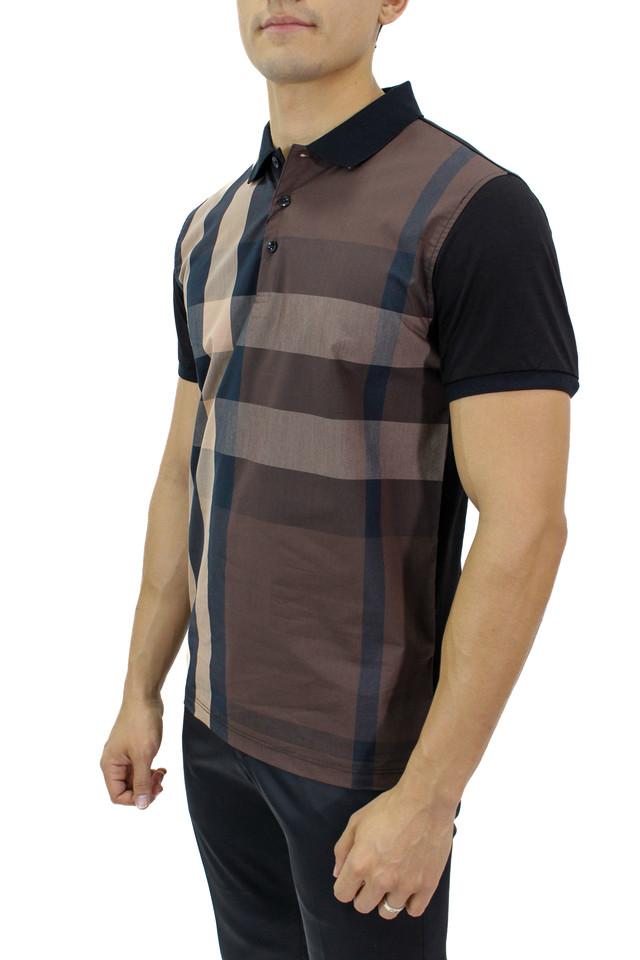 Foto 4 pulgar | Playera Huggo Valentino P-2192 Café para Hombre