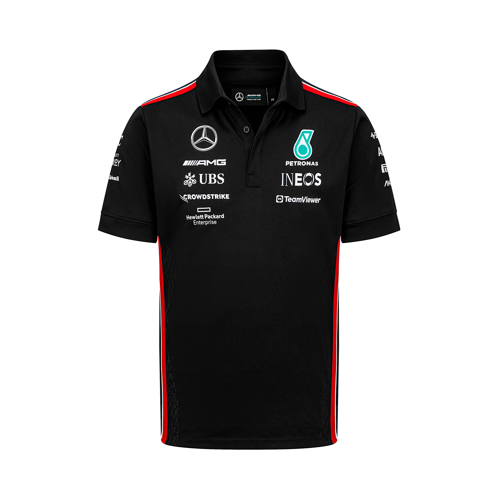 Foto 2 pulgar | Playera para Hombre Mercede Benz Amg Petronas tipo Polo Negra