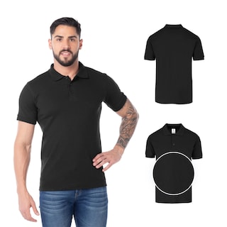 Foto 2 | Playera Polo Yazbek Negro para Caballero