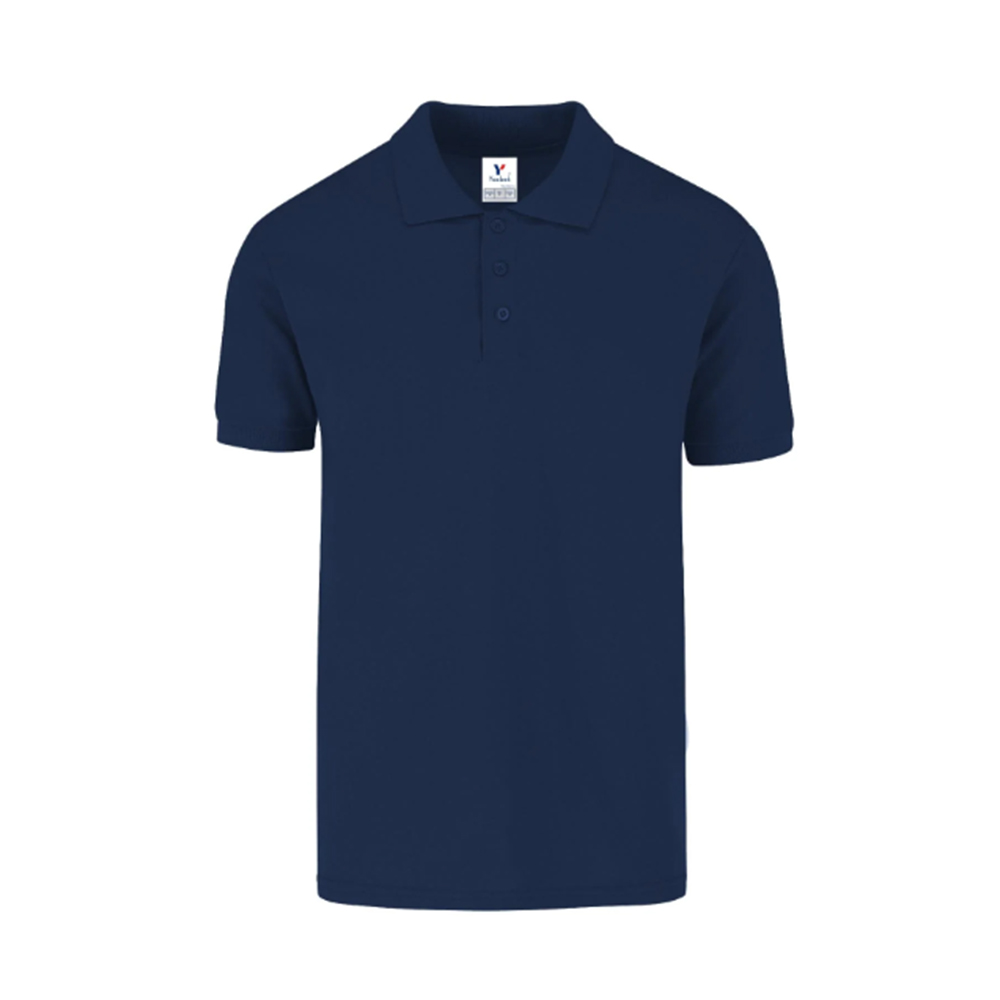 Playera Polo Yazbek Azul Marino 50% Algodón y 50% Poliéster para Caballero