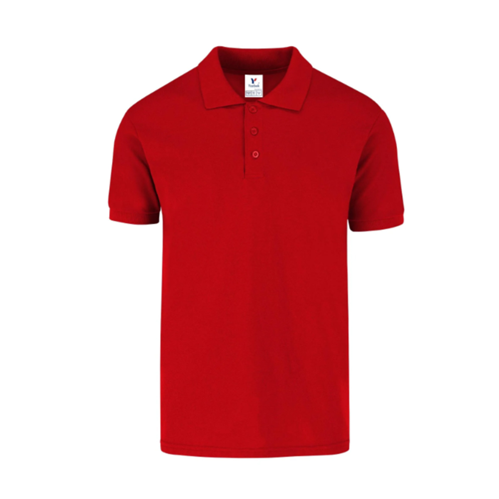 Playera Polo color Rojo 50% Algodón Y 50% Poliéster para Caballero