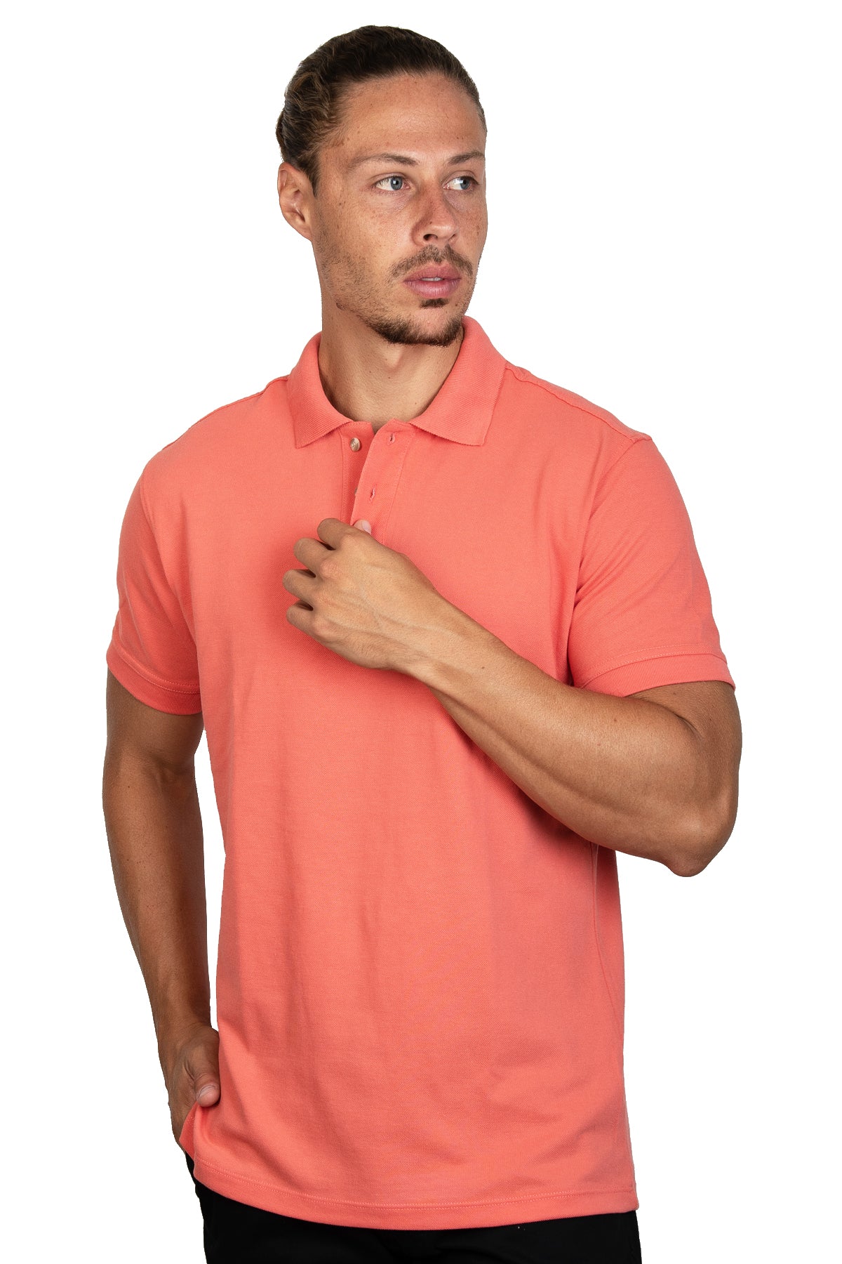 Polo cheap coral hombre