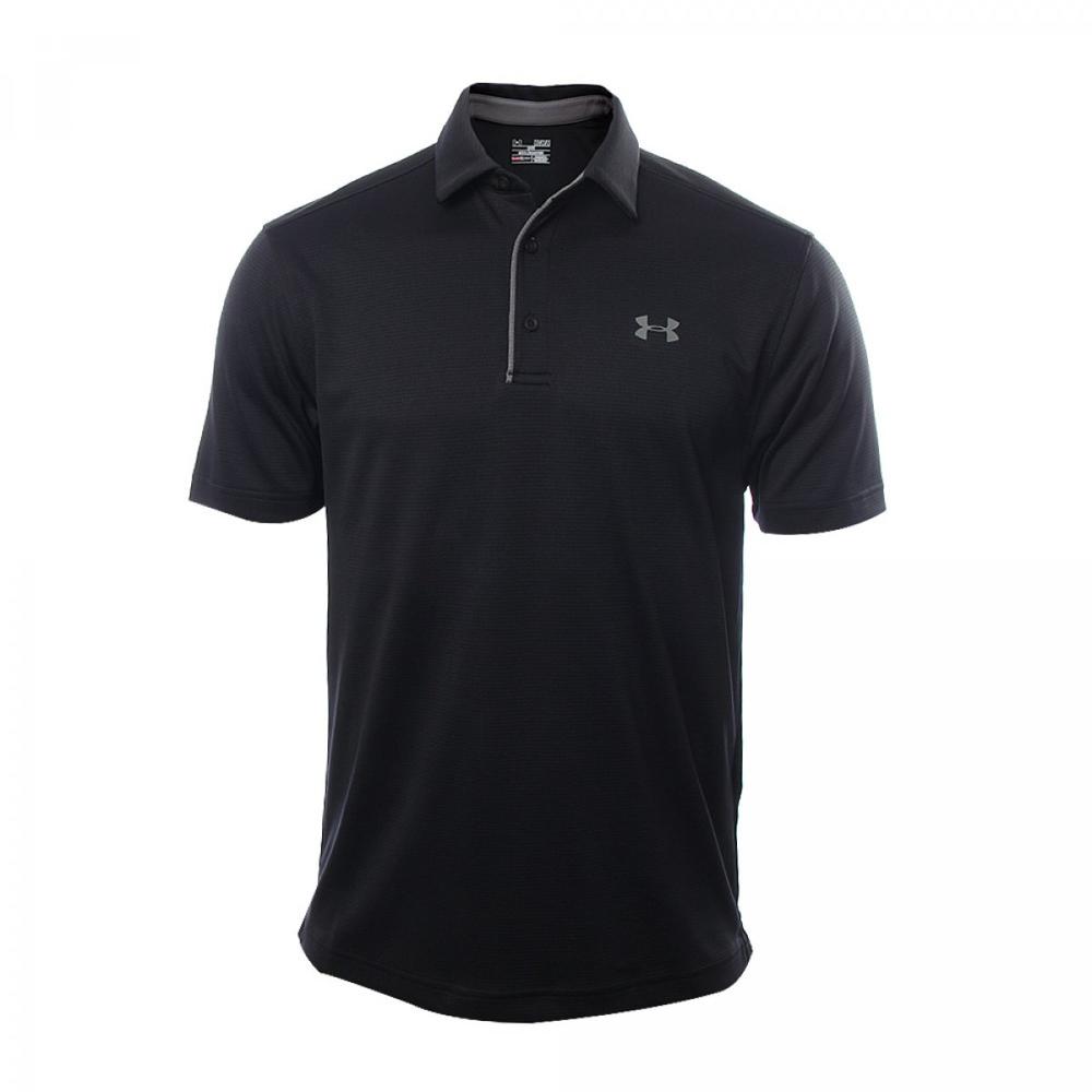 Polo Under Armour Tech Negra para Hombre